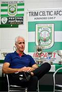 25 July 2019; Republic of Ireland manager Mick McCarthy speaks to media during the FAI Festival of Football at Trim Celtic in Trim, Meath. Photo by Sam Barnes/Sportsfile