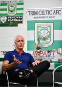 25 July 2019; Republic of Ireland manager Mick McCarthy speaks to media during the FAI Festival of Football at Trim Celtic in Trim, Meath. Photo by Sam Barnes/Sportsfile