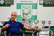 25 July 2019; Republic of Ireland manager Mick McCarthy speaks to media during the FAI Festival of Football at Trim Celtic in Trim, Meath. Photo by Sam Barnes/Sportsfile