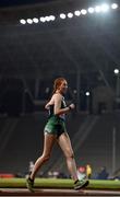 26 July 2019; Emily MacHugh of Ireland competes in the girls 5k Race Walk final at the Tofiq Bahramov Republican Stadium during Day Five of the 2019 Summer European Youth Olympic Festival in Baku, Azerbaijan. Photo by Eóin Noonan/Sportsfile