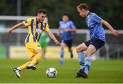 26 July 2019; Cory Galvin of Waterford in action against Mark Dignam of UCD during the SSE Airtricity League Premier Division match between UCD and Waterford at UCD Bowl in Belfield, Dublin. Photo by Ben McShane/Sportsfile