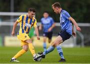26 July 2019; Cory Galvin of Waterford in action against Mark Dignam of UCD during the SSE Airtricity League Premier Division match between UCD and Waterford at UCD Bowl in Belfield, Dublin. Photo by Ben McShane/Sportsfile