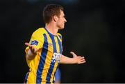 26 July 2019; Dean Walsh of Waterford celebrates after scoring his side's second goal during the SSE Airtricity League Premier Division match between UCD and Waterford at UCD Bowl in Belfield, Dublin. Photo by Ben McShane/Sportsfile