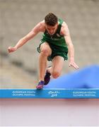 27 July 2019; John Fanning of Ireland competes in the final of the boys 2000m steeplechase event at the Tofiq Bahramov Republican Stadium during Day Six of the 2019 Summer European Youth Olympic Festival in Baku, Azerbaijan. Photo by Eóin Noonan/Sportsfile