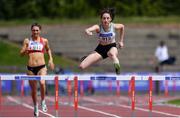 27 July 2019; Nessa Millet of St. Abbans A.C., Co. Laois, competing in the Women's 400m Hurdles, during day one of the Irish Life Health National Senior Track & Field Championships at Morton Stadium in Santry, Dublin. Photo by Sam Barnes/Sportsfile