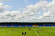 27 July 2019; Mayo players walk the pitch prior to the Electric Ireland GAA Football All-Ireland Minor Championship Quarter-Final match between Mayo and Dublin at Glennon Brothers Pearse Park in Longford. Photo by Seb Daly/Sportsfile