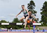 27 July 2019; Brian Fay of Raheny Shamrock A.C., Co. Dublin, left, and Jayme Rossiter of Clonliffe Harriers A.C., Co. Dublin, competing in the Men's 3km Steeplechase during day one of the Irish Life Health National Senior Track & Field Championships at Morton Stadium in Santry, Dublin. Photo by Sam Barnes/Sportsfile