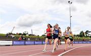 27 July 2019; Ciara Mageean of U.C.D. A.C., Co. Dublin, left, and Katie Kirk of University of Ulster Jordanstown, lead the field in the Women's 800m heats during day one of the Irish Life Health National Senior Track & Field Championships at Morton Stadium in Santry, Dublin. Photo by Sam Barnes/Sportsfile