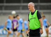 27 July 2019; Dublin manager Jim Lehane prior to the Electric Ireland GAA Football All-Ireland Minor Championship Quarter-Final match between Mayo and Dublin at Glennon Brothers Pearse Park in Longford. Photo by Seb Daly/Sportsfile