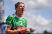 27 July 2019; Danielle Caldwell of Mayo reacts to a late Donegal goal during the TG4 All-Ireland Ladies Football Senior Championship Group 4 Round 3 match between Donegal and Mayo at Bord Na Mona O'Connor Park in Tullamore, Offaly. Photo by Ben McShane/Sportsfile