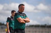 27 July 2019; Mayo manager Peter Leahy watches on late in the game during the TG4 All-Ireland Ladies Football Senior Championship Group 4 Round 3 match between Donegal and Mayo at Bord Na Mona O'Connor Park in Tullamore, Offaly. Photo by Ben McShane/Sportsfile
