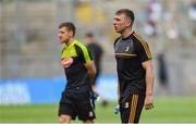 27 July 2019; Kilkenny players Conor Delaney and Eoin Murphy, behind, walk the pitch before the GAA Hurling All-Ireland Senior Championship Semi-Final match between Kilkenny and Limerick at Croke Park in Dublin. Photo by Piaras Ó Mídheach/Sportsfile