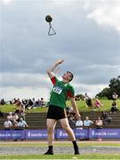 27 July 2019; Patrick Corrigan of Suncroft A.C., Co. Kildare, competing in the Men's Weight for Height during day one of the Irish Life Health National Senior Track & Field Championships at Morton Stadium in Santry, Dublin. Photo by Sam Barnes/Sportsfile