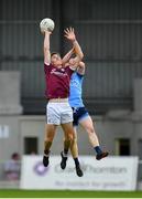 27 July 2019; Matthew Tierney of Galway in action against Seán Lambe of Dublin during the EirGrid GAA Football All-Ireland U20 Championship Semi-Final match between Galway and Dublin at Glennon Brothers Pearse Park in Longford. Photo by Seb Daly/Sportsfile