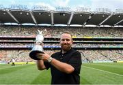 27 July 2019; The 2019 Open Champion Shane Lowry with the Claret Jug ahead of the GAA Hurling All-Ireland Senior Championship Semi-Final match between Kilkenny and Limerick at Croke Park in Dublin. Photo by Ramsey Cardy/Sportsfile