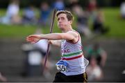 27 July 2019; Christian O Connell of Limerick A.C., Co. Limerick, competing in the Men's Javelin  during day one of the Irish Life Health National Senior Track & Field Championships at Morton Stadium in Santry, Dublin. Photo by Sam Barnes/Sportsfile