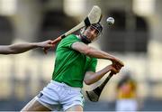 27 July 2019; Graeme Mulcahy of Limerick has the ball flicked away from him as he's about to shoot by Joey Holden of Kilkenny during the GAA Hurling All-Ireland Senior Championship Semi-Final match between Kilkenny and Limerick at Croke Park in Dublin. Photo by Piaras Ó Mídheach/Sportsfile