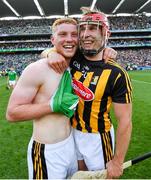 27 July 2019; Adrian Mullen, left, and Cillian Buckley of Kilkenny celebrate following the GAA Hurling All-Ireland Senior Championship Semi-Final match between Kilkenny and Limerick at Croke Park in Dublin. Photo by Ramsey Cardy/Sportsfile