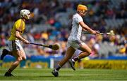 28 July 2019; Shane Morgan of Galway in action against Jack Kirwan of Wexford during the Electric Ireland GAA Hurling All-Ireland Minor Championship Semi-Final match between Wexford and Galway at Croke Park in Dublin. Photo by Brendan Moran/Sportsfile