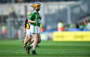 27 July 2019; Orlaith Hunter, St Michael’s Primary School, Clady, Armagh, representing Limerick, during the INTO Cumann na mBunscol GAA Respect Exhibition Go Games at the GAA Hurling All-Ireland Senior Championship Semi-Final match between Limerick and Kilkenny at Croke Park in Dublin. Photo by Piaras Ó Mídheach/Sportsfile