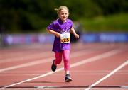 28 July 2019; Niamh MacGuinness competing in the 3km Family Run during the Athletics Ireland Festival of Running at Morton Stadium in Santry, Dublin. Photo by Harry Murphy/Sportsfile
