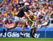 28 July 2019; David Cantwell of Wexford in action against Michael Egan of Galway during the Electric Ireland GAA Hurling All-Ireland Minor Championship Semi-Final match between Wexford and Galway at Croke Park in Dublin. Photo by Brendan Moran/Sportsfile