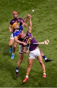 28 July 2019; Lee Chin of Wexford in action against Barry Heffernan of Tipperary during the GAA Hurling All-Ireland Senior Championship Semi Final match between Wexford and Tipperary at Croke Park in Dublin. Photo by Daire Brennan/Sportsfile