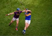 28 July 2019; Dan McCormack of Tipperary in action against Kevin Foley of Wexford during the GAA Hurling All-Ireland Senior Championship Semi Final match between Wexford and Tipperary at Croke Park in Dublin. Photo by Daire Brennan/Sportsfile
