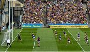 28 July 2019; Tipperary goalkeeper Brian Hogan saves a shot at goal by Rory O'Connor of Wexford during the GAA Hurling All-Ireland Senior Championship Semi Final match between Wexford and Tipperary at Croke Park in Dublin. Photo by Ramsey Cardy/Sportsfile