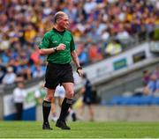 28 July 2019; Referee Sean Cleere during the GAA Hurling All-Ireland Senior Championship Semi Final match between Wexford and Tipperary at Croke Park in Dublin. Photo by Ray McManus/Sportsfile