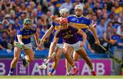 28 July 2019; Lee Chin of Wexford is dispossessed by Cathal Barrett of Tipperary during the GAA Hurling All-Ireland Senior Championship Semi Final match between Wexford and Tipperary at Croke Park in Dublin. Photo by Brendan Moran/Sportsfile