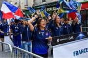 28 July 2019; The France team during the parade to the Renault GAA World Games Opening Ceremony in Waterford City in Waterford. Photo by Piaras Ó Mídheach/Sportsfile