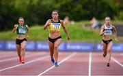 28 July 2019; Phil Healy of Bandon A.C., Co.Cork, on her way to winning the Women's 200m during day two of the Irish Life Health National Senior Track & Field Championships at Morton Stadium in Santry, Dublin. Photo by Sam Barnes/Sportsfile