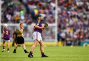 28 July 2019; James Cully, Kildalkey NS, Kildalkey, Meath, representing Wexford, during the INTO Cumann na mBunscol GAA Respect Exhibition Go Games at the GAA Hurling All-Ireland Senior Championship Semi Final match between Wexford and Tipperary at Croke Park in Dublin. Photo by Ray McManus/Sportsfile