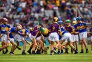 28 July 2019; Action during the INTO Cumann na mBunscol GAA Respect Exhibition Go Games at the GAA Hurling All-Ireland Senior Championship Semi Final match between Wexford and Tipperary at Croke Park in Dublin. Photo by Ray McManus/Sportsfile