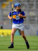 28 July 2019; Thomas O'Brien, Rathcormas NS, Rathcormac, Sligo, representing Tipperary, during the INTO Cumann na mBunscol GAA Respect Exhibition Go Games at the GAA Hurling All-Ireland Senior Championship Semi Final match between Wexford and Tipperary at Croke Park in Dublin. Photo by Brendan Moran/Sportsfile