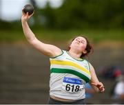 28 July 2019; Nicole Kehoe-Dowling of St. Abbans A.C., Co. Laois, competing in the Women's Shotput during day two of the Irish Life Health National Senior Track & Field Championships at Morton Stadium in Santry, Dublin. Photo by Harry Murphy/Sportsfile