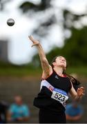 28 July 2019; Michaela Walsh of Swinford A.C., Co. Mayo, competing in the Women's Shotput during day two of the Irish Life Health National Senior Track & Field Championships at Morton Stadium in Santry, Dublin. Photo by Harry Murphy/Sportsfile