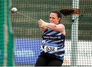 28 July 2019; Lynsey Glover of Lagan Valley A.C., Co. Antrim, competing in the Women's Hammer during day two of the Irish Life Health National Senior Track & Field Championships at Morton Stadium in Santry, Dublin. Photo by Harry Murphy/Sportsfile