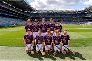 28 July 2019; The Wexford team, back row, left to right, Harry Curley, Scoil Mhuire Marino, Grifth Avenue, Dublin, Matthew O'Neill, Carnaun NS, Athenry, Galway, Carl McCormack, Scoil Mhuire, Loughegar, Mullingar, Westmeath, Ciaran King, St Kevin’s NS, Dunleer, Louth, Shane Reddy, Rathnure NS, Enniscorthy , Wexford, front row, left to right, James Cully, Kildalkey NS, Kildalkey, Meath, Dan O'Connor, St Mary’s PS, Bellanaleck, Fermanagh, Kyle Nolan, Borris NS, Borris, Carlow, Cian Maguire, Scoil Eoin Bosco, Navan Rd, Dublin, Daithí McCloskey, St Canice PS, Dungiven, Derry, ahead of the INTO Cumann na mBunscol GAA Respect Exhibition Go Games at the GAA Hurling All-Ireland Senior Championship Semi Final match between Wexford and Tipperary at Croke Park in Dublin. Photo by Daire Brennan/Sportsfile