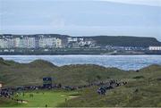 18 July 2019; Rory McIlroy of Northern Ireland takes his ball from the hole on the seventh green during Day One of the 148th Open Championship at Royal Portrush in Portrush, Co Antrim. Photo by Brendan Moran/Sportsfile