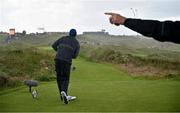 18 July 2019; Tiger Woods of USA watches his drive on the seventh fairway during Day One of the 148th Open Championship at Royal Portrush in Portrush, Co Antrim. Photo by Brendan Moran/Sportsfile