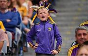28 July 2019; A Wexford supporter during the GAA Hurling All-Ireland Senior Championship Semi Final match between Wexford and Tipperary at Croke Park in Dublin. Photo by Brendan Moran/Sportsfile