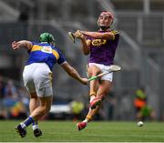 28 July 2019; Noel McGrath of Tipperary blocks a shot by Lee Chin of Wexford during the GAA Hurling All-Ireland Senior Championship Semi Final match between Wexford and Tipperary at Croke Park in Dublin. Photo by Brendan Moran/Sportsfile