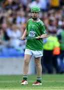 27 July 2019; Dylan McKeever, St. Patrick’s NS, Loch Gowna, Cavan, representing Limerick, during the INTO Cumann na mBunscol GAA Respect Exhibition Go Games at the GAA Hurling All-Ireland Senior Championship Semi-Final match between Limerick and Kilkenny at Croke Park in Dublin. Photo by Piaras Ó Mídheach/Sportsfile