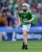 27 July 2019; Luke Tully, Ballintleva NS, Curraghboy, Athlone, Roscommon, representing Limerick, during the INTO Cumann na mBunscol GAA Respect Exhibition Go Games at the GAA Hurling All-Ireland Senior Championship Semi-Final match between Limerick and Kilkenny at Croke Park in Dublin. Photo by Piaras Ó Mídheach/Sportsfile