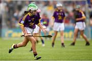 28 July 2019; Áine McDonald, St. Brigid’s Crossbridge, Arklow, Wicklow, representing Wexford, during the INTO Cumann na mBunscol GAA Respect Exhibition Go Games at the GAA Hurling All-Ireland Senior Championship Semi Final match between Wexford and Tipperary at Croke Park in Dublin. Photo by Ramsey Cardy/Sportsfile
