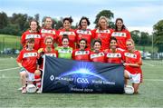 30 July 2019; The Ottawa/ Montreal/ Quebec City/ Halifax, Canada, Native Born Ladies Football squad during the Renault GAA World Games 2019 Day 2 at WIT Arena, Carriganore, Co. Waterford. Photo by Piaras Ó Mídheach/Sportsfile
