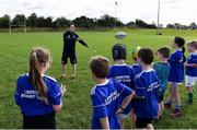 31 July 2019; Leinster player Hugh O’Sullivan with participants during the Bank of Ireland Leinster Rugby Summer Camp at Tullamore RFC in Tullamore, Offaly. Photo by Matt Browne/Sportsfile