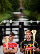 31 July 2019; At The Bord Gáis Energy GAA Hurling All-Ireland U-20 Championship semi-finals preview event in Dublin are Cork's Brian Turnbull and Kilkenny's Adrian Mullen. They were joined by Joe Canning and Ger Cunningham, who were announced as judges for the Bord Gáis Energy U-20 Player of the Year Award, Tipperary's Paddy Cadell, and Wexford's Charlie Mc Guckin. Kerry’s Adam O’Sullivan and Down’s Ruairí McCrickard were also in Dublin to look forward the Richie McElligott Cup decider. Photo by Stephen McCarthy/Sportsfile